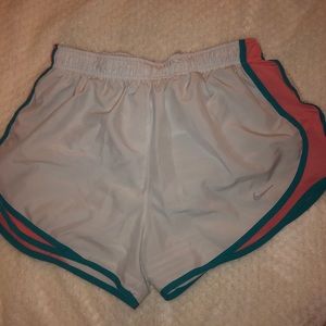 White Nike Running Shorts